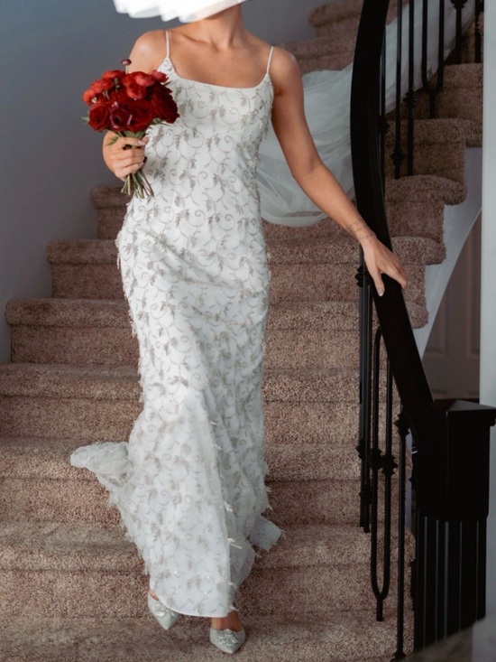 ALFRED SUNG Dresses & Skirts - Vintage Wedding Dress w Overskirt/train